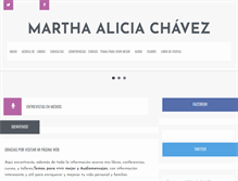 Tablet Screenshot of marthaaliciachavez.com